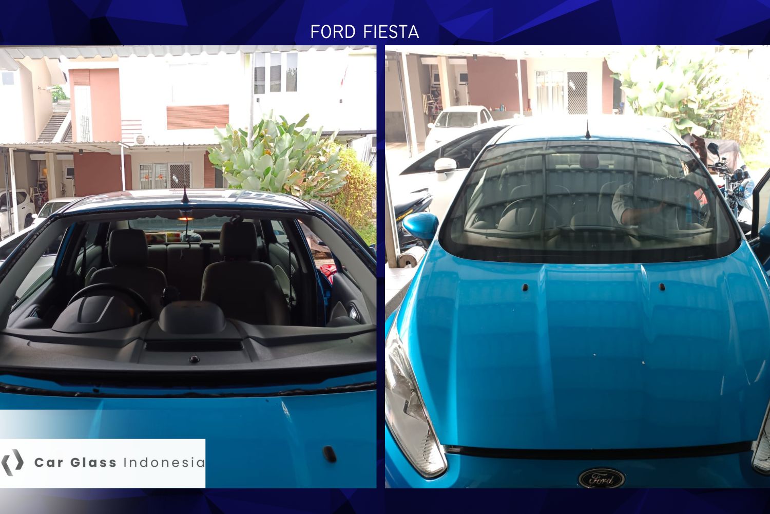 Ganti Kaca Depan Ford Fiesta