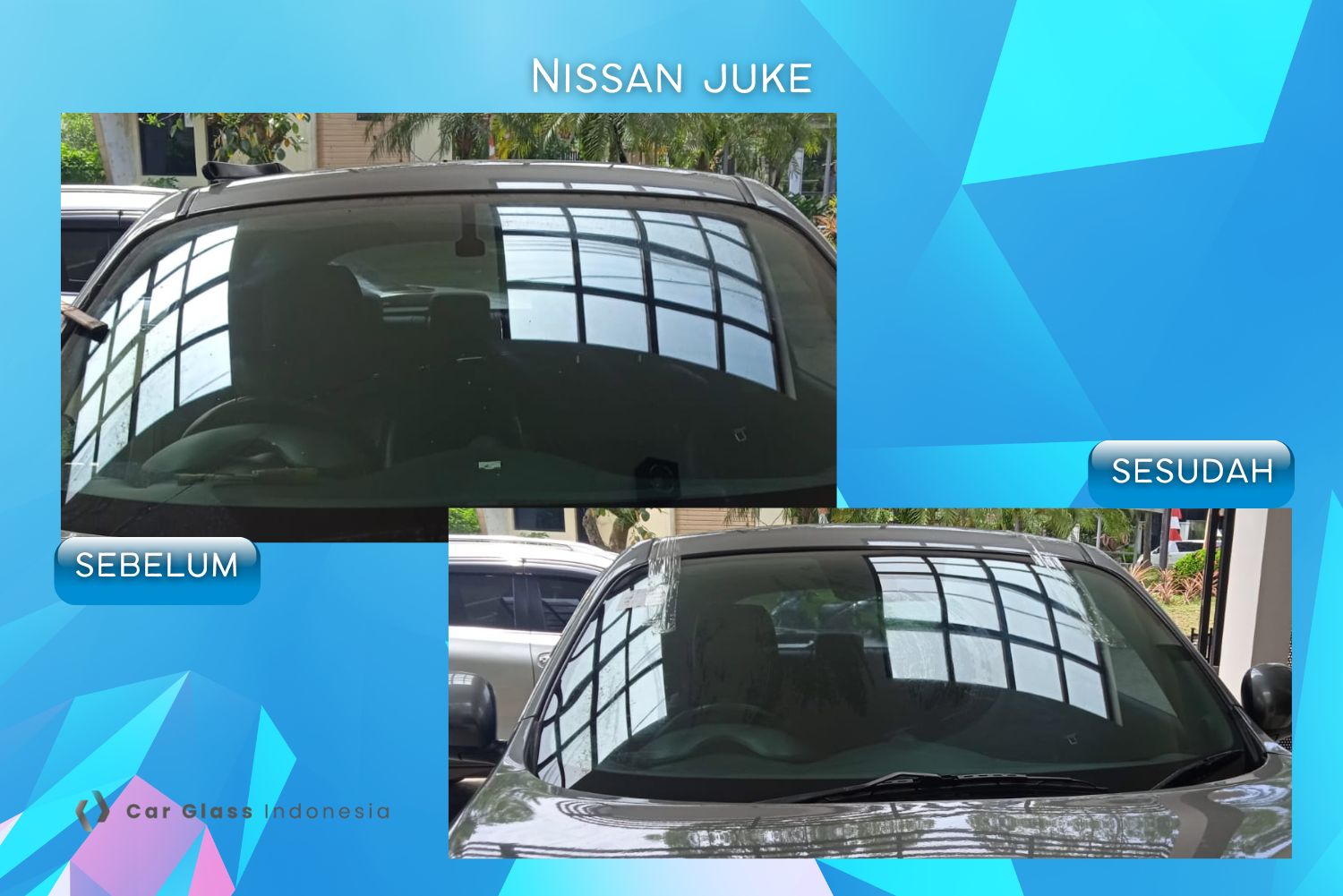 Kaca depan Nissan Juke